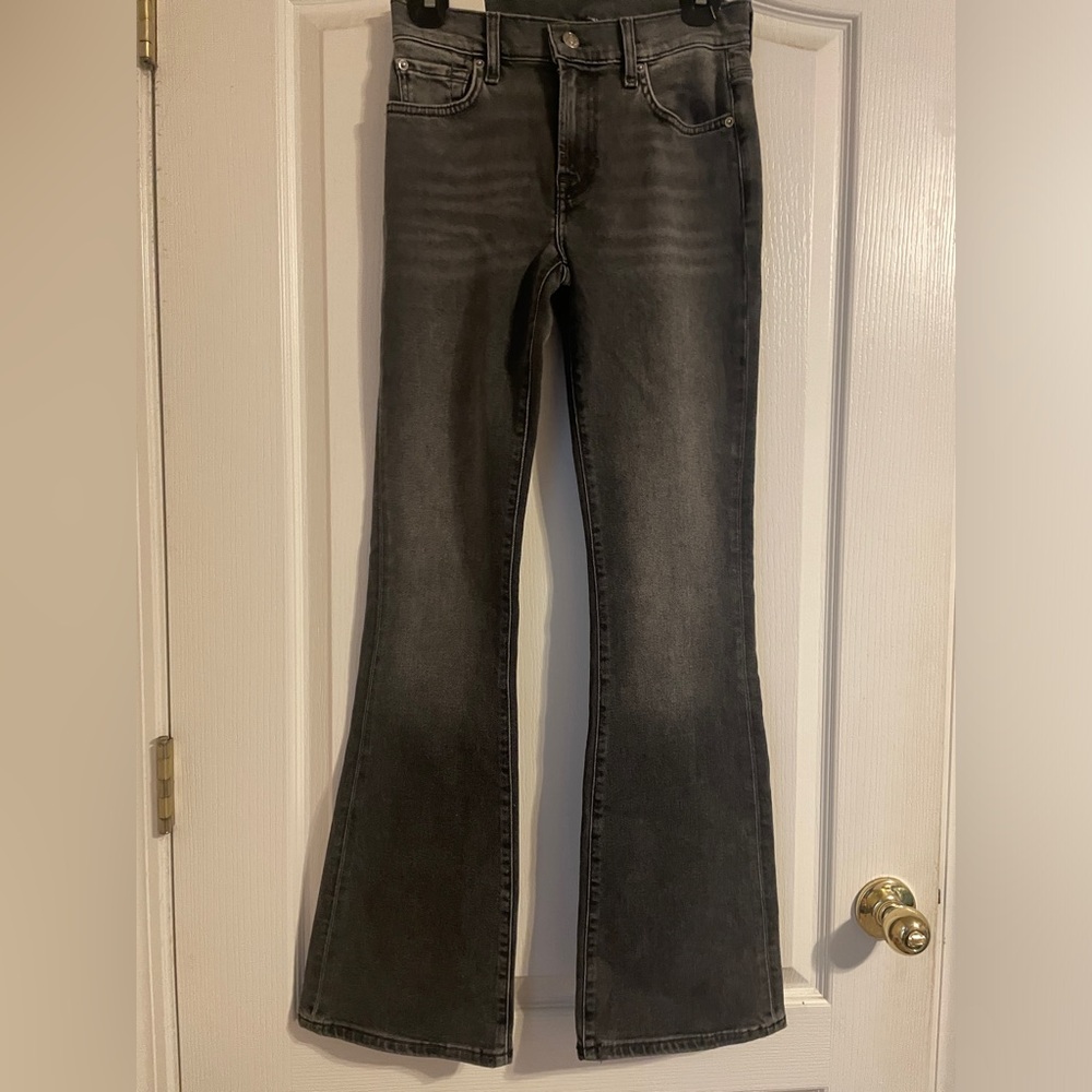 NWT Splendid Black Your Favorite Pair Flare Wide‎ Leg Jeans 26 Western Basic